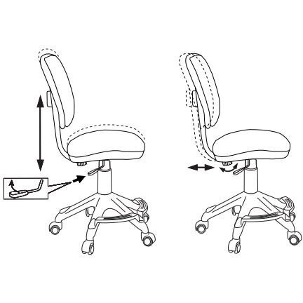 Детское кресло Бюрократ CH-204-F Giraffe - CH-204-F/GIRAFFE - фото 4