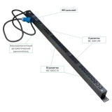Блок розеток Cabeus SMART-PDU-32-1P-18C13-6C19-I309-M