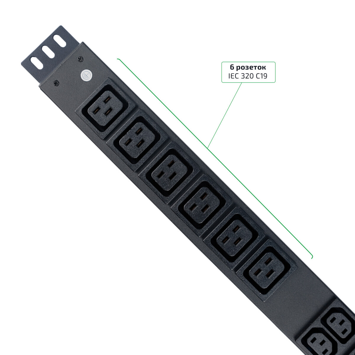 Блок розеток Cabeus SMART-PDU-32-1P-36C13-6C19-I309-M - фото 4