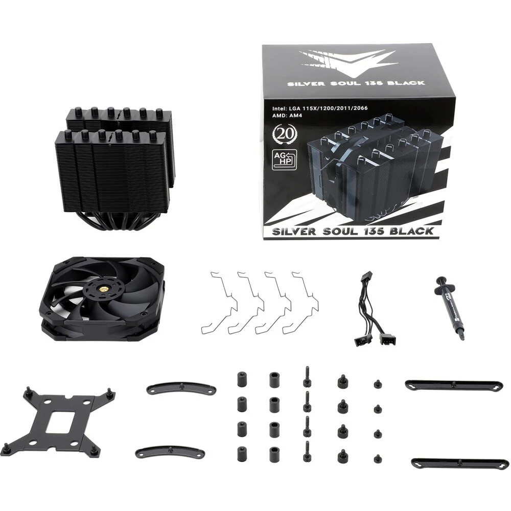 ..... Кулер Thermalright Silver Soul 135 Black Б/У - SILVER-SOUL-135-BL - фото 9