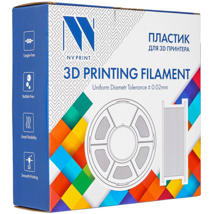 Пластик для 3D принтера NV Print NV-3D-PETG-LIGHT-PINK
