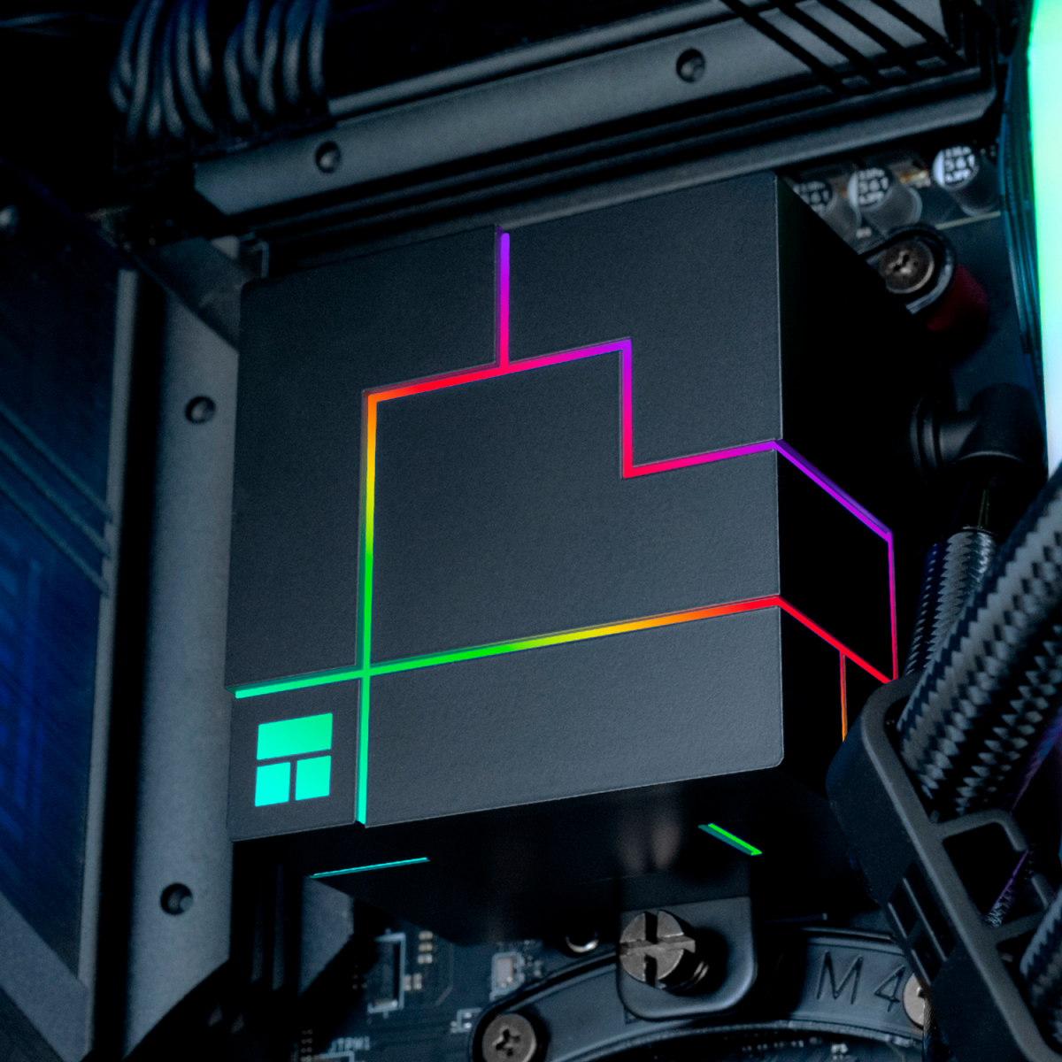 Система жидкостного охлаждения Thermalright Core Matrix 360 ARGB Black V3 - C-MATRIX-360-BL-V3 - фото 8