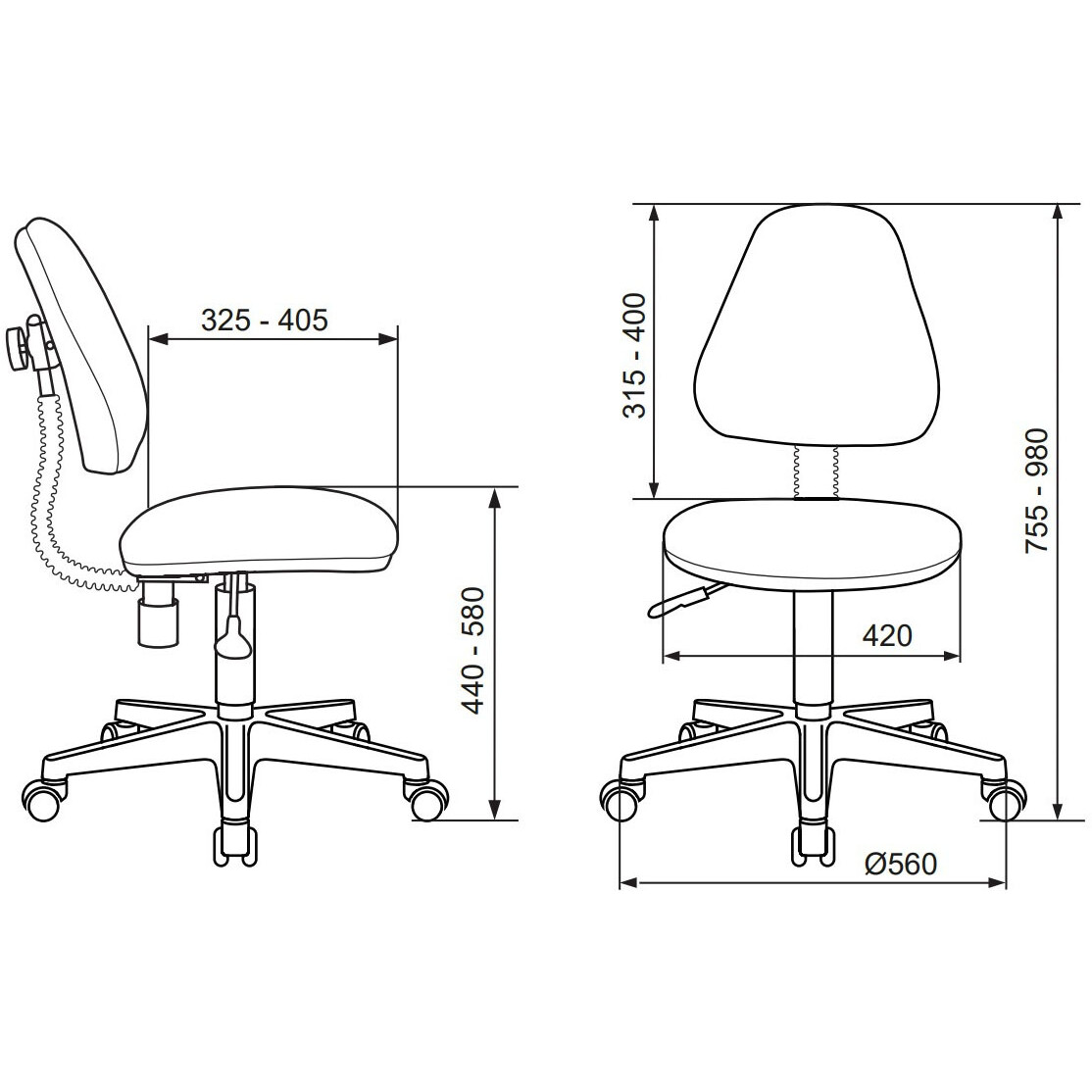 Детское кресло Бюрократ KD-4 Maskarad - KD-4/MASKARAD - фото 6