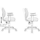 Детское кресло Бюрократ CH-W356AXSN Orange (CH-W356AXSN/15-75)