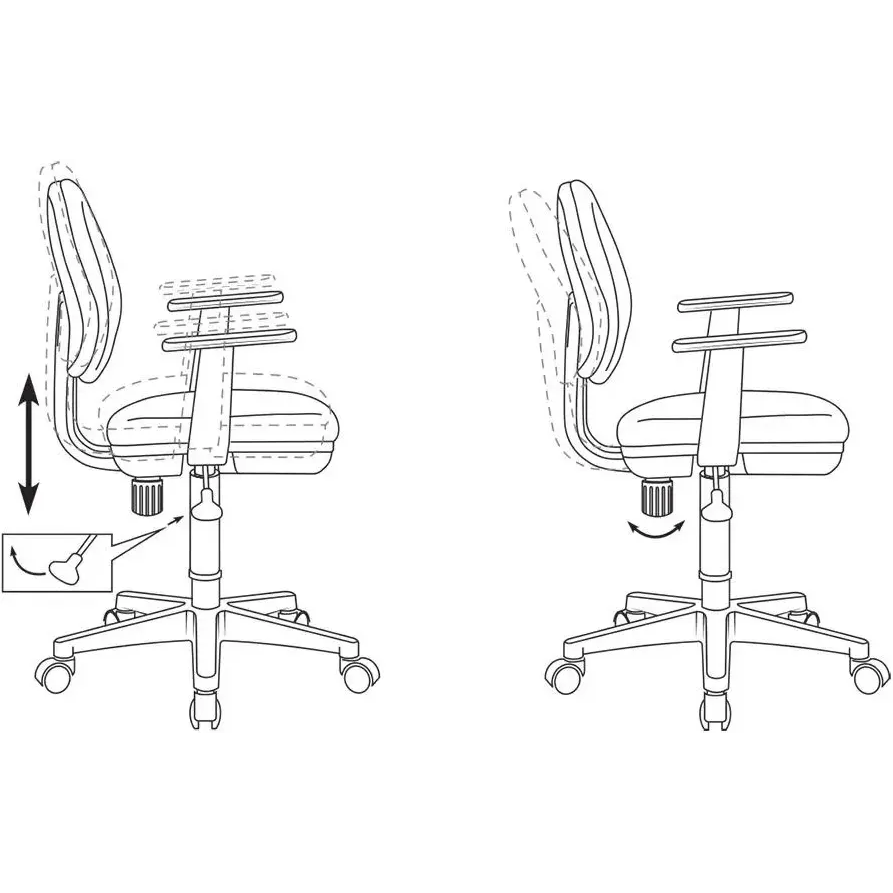 Детское кресло Бюрократ CH-W356AXSN Orange - CH-W356AXSN/15-75 - фото 4