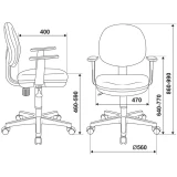 Детское кресло Бюрократ CH-W356AXSN Orange (CH-W356AXSN/15-75)