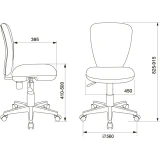 Детское кресло Бюрократ KD-W10 Beige Sticks (KD-W10/STICK-BEIGE)