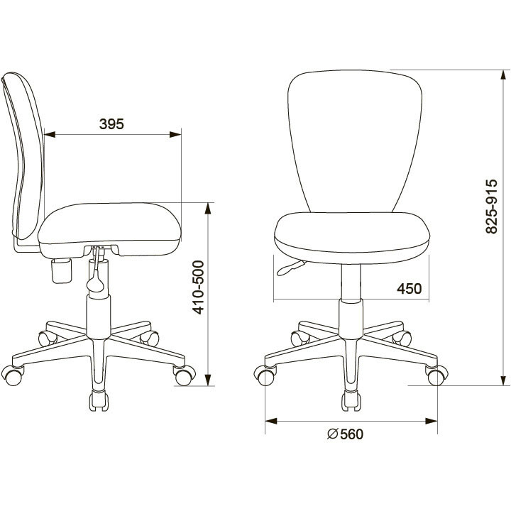Детское кресло Бюрократ KD-W10 Orange - KD-W10/26-29-1 - фото 6