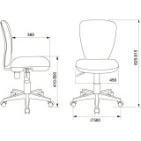 Детское кресло Бюрократ KD-W10 Pink Sticks (KD-W10/STICK-PINK)