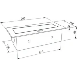 Сетевой разветвитель PREMIER 2R USB Horizontal Black, 1.8м (PX/BL-HOR-2R-2USB-BLK)