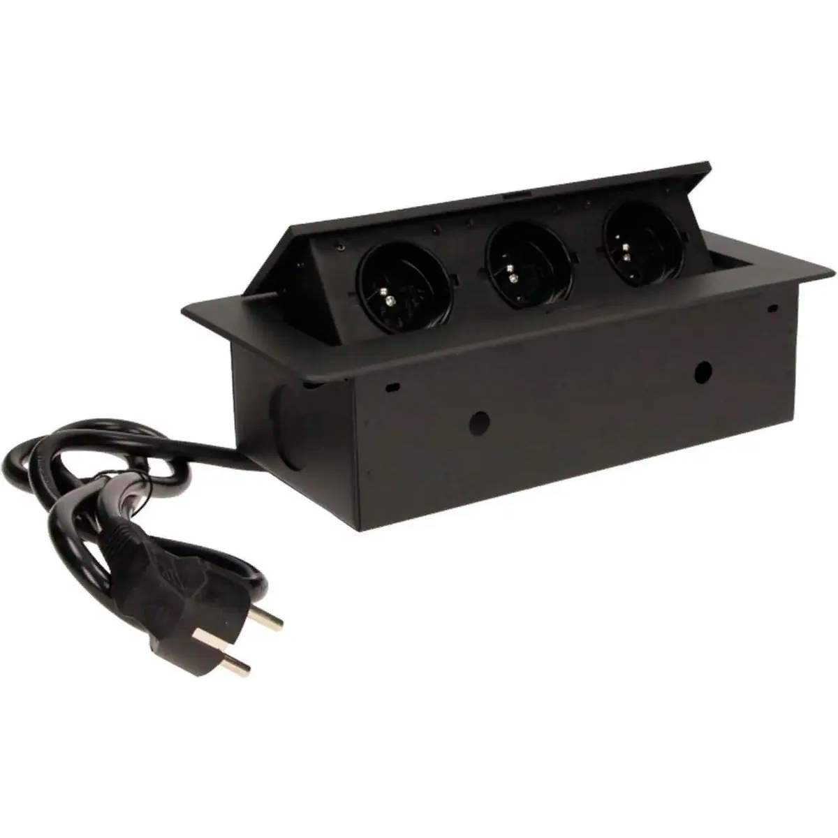 Сетевой разветвитель PREMIER 3R Horizontal Black, 1.8м - PX/BL-HOR-3R-BLK