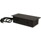 Сетевой разветвитель PREMIER 3R Horizontal Black, 1.8м (PX/BL-HOR-3R-BLK)