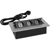 Сетевой разветвитель PREMIER 3R Horizontal Grey, 1.8м (PX/BL-HOR-3R-GRE)