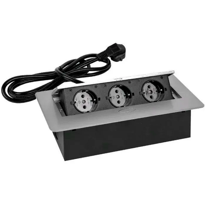 Сетевой разветвитель PREMIER 3R Horizontal Grey, 1.8м - PX/BL-HOR-3R-GRE