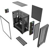 Корпус Powercase ByteFlow Pro ARGB Black (CH9GPB-A4)