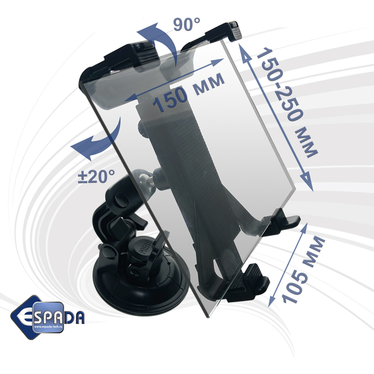 Автомобильный держатель Espada Ekr38450 - фото 5