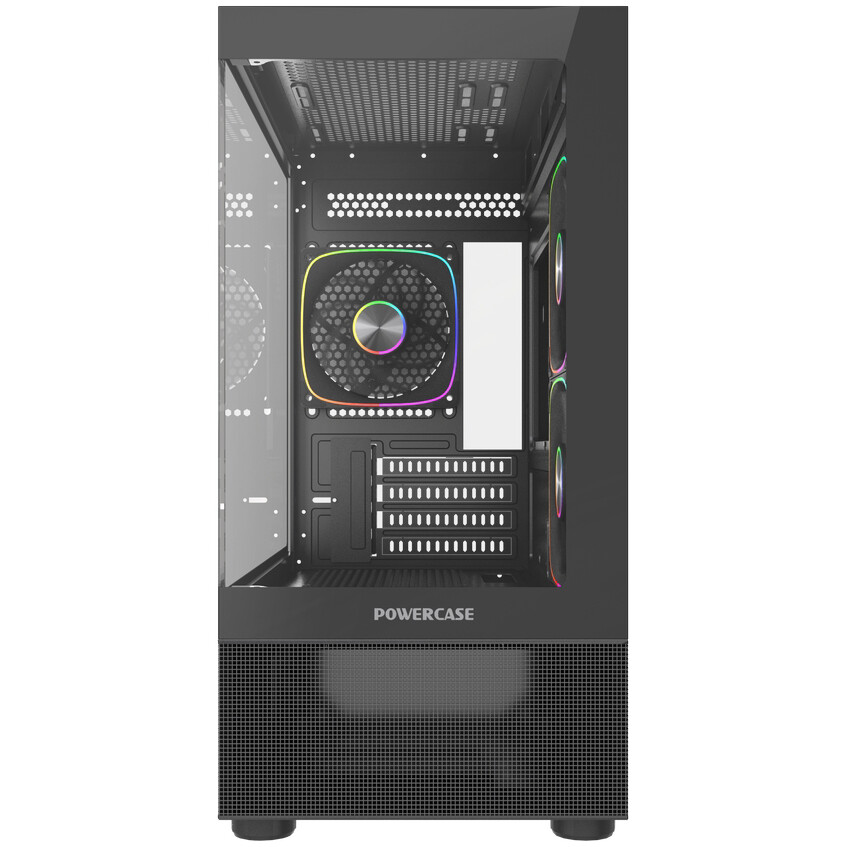 Корпус Powercase Vision Micro M2 ARGB Black - CVMBM2-A3 - фото 2