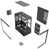 Корпус Powercase Vision Micro M2 ARGB Black (CVMBM2-A3)