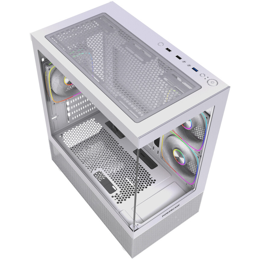 Корпус Powercase Vision Micro M2 ARGB White - CVMWM2-A3 - фото 6
