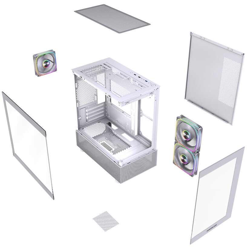 Корпус Powercase Vision Micro M2 ARGB White - CVMWM2-A3 - фото 7