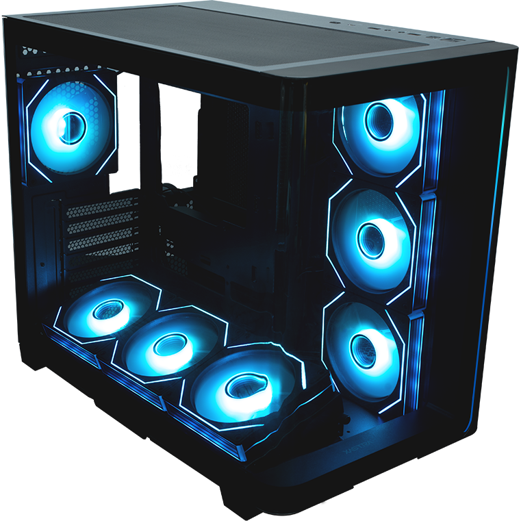 Корпус XASTRA QR600 7ARGB C10-UC Black - QR600-7FM12A-C10-UC-L - фото 3