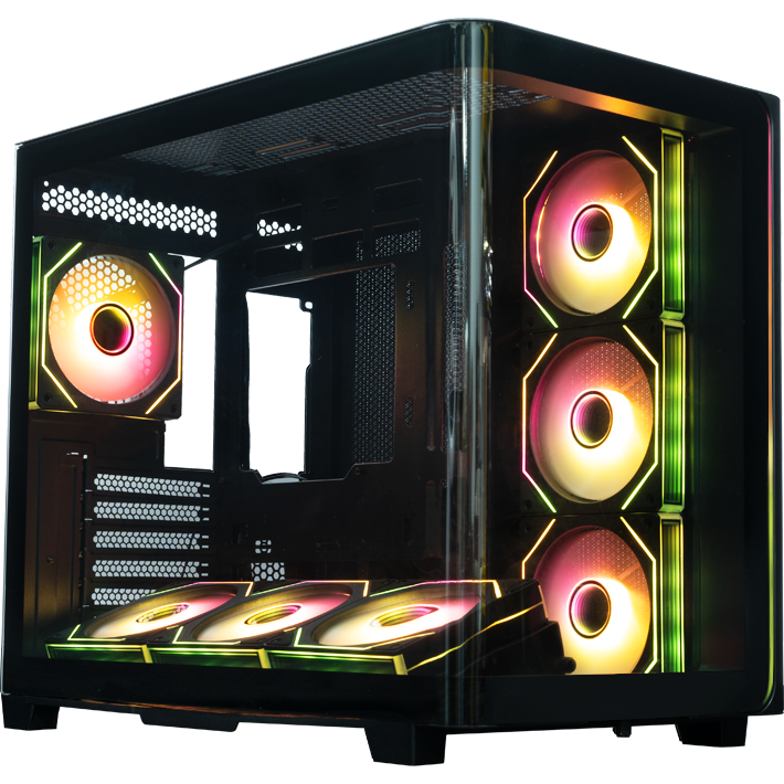 Корпус XASTRA QR600 7ARGB C10-UC Black - QR600-7FM12A-C10-UC-L - фото 4
