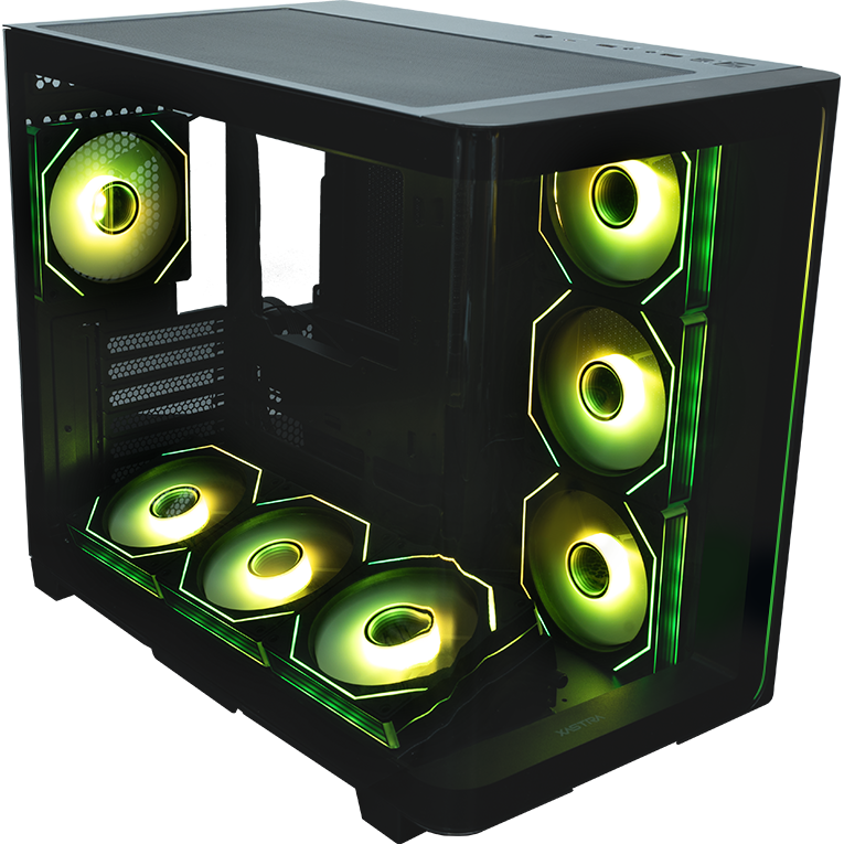 Корпус XASTRA QR600 7ARGB C10-UC Black - QR600-7FM12A-C10-UC-L - фото 7