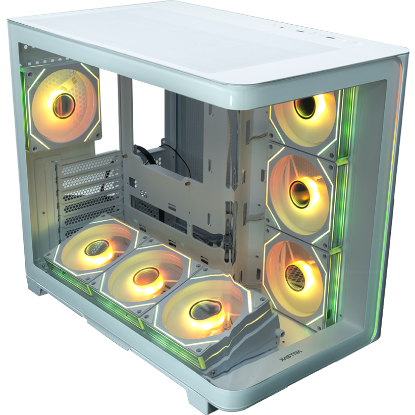 Корпус XASTRA QR600 7ARGB C10-UC White - QR600-7FM12A-C10-UC-L-WH - фото 6