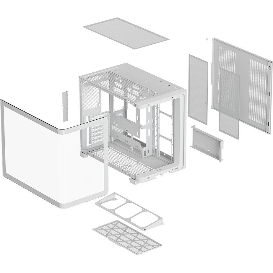 Корпус XASTRA QR600 7ARGB C10-UC White - QR600-7FM12A-C10-UC-L-WH - фото 13