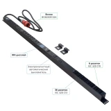 Блок розеток Cabeus SMART-PDU-32-3P-36C13-6C19-I309-M