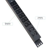 Блок розеток Cabeus SMART-PDU-32-3P-36C13-6C19-I309-M