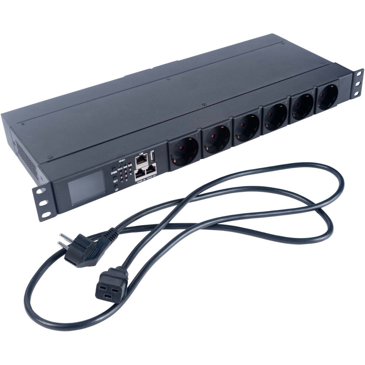 Блок розеток Cabeus SMART-PDU-C20-8S22-CM