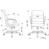 Офисное кресло Бюрократ Triest Beige (TRIEST FABRIC-LT21)