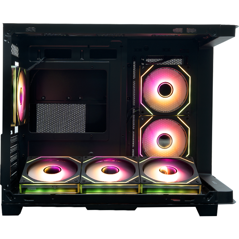 Корпус XASTRA QR600M 6ARGB C10-UC Black - QR600M-6FM12A-C10-UC-L - фото 4