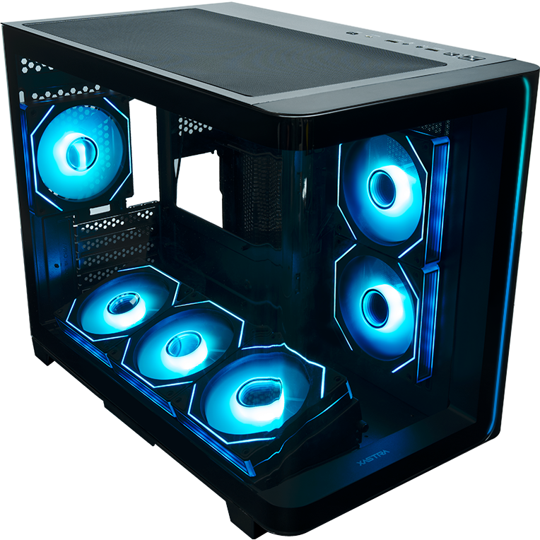 Корпус XASTRA QR600M 6ARGB C10-UC Black - QR600M-6FM12A-C10-UC-L - фото 6