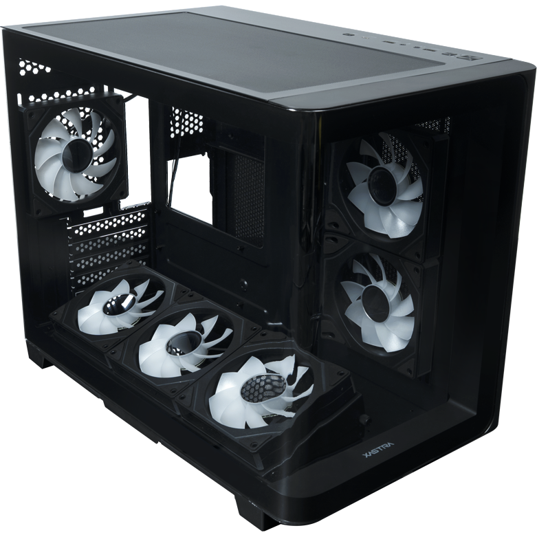 Корпус XASTRA QR600M 6ARGB C10-UC Black - QR600M-6FM12A-C10-UC-L - фото 7