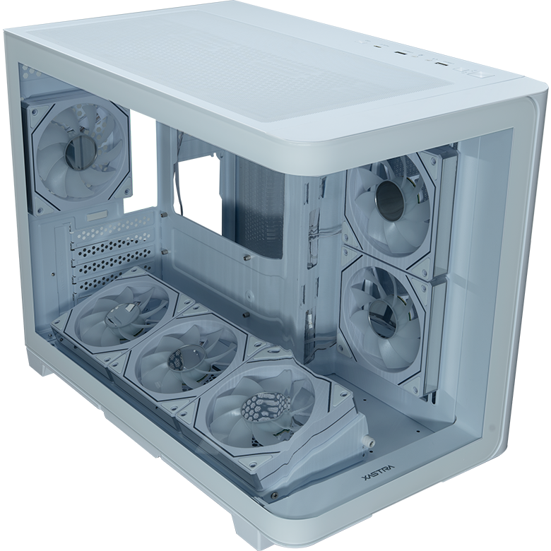 Корпус XASTRA QR600M 6ARGB C10-UC White - QR600M-6FM12A-C10-UC-L-WH - фото 7