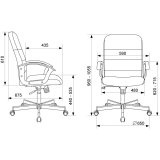 Офисное кресло Бюрократ Triest White (TRIEST FABRIC-VELV20)
