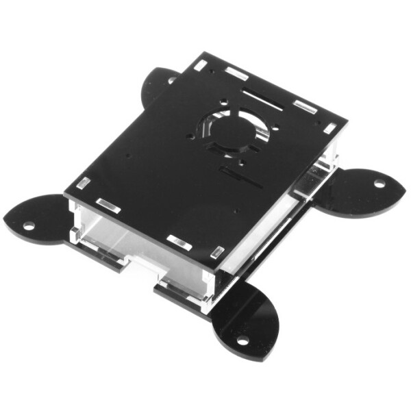 Корпус для одноплатного компьютера QUMO RS043 VESA For Raspberry Pi 4 Black