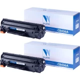 Картридж NV Print CB436A-SET2 Black (NV-CB436A-SET2)