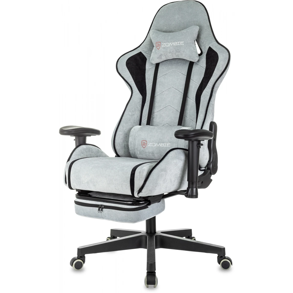 Игровое кресло Бюрократ Zombie Drift/F Grey/Blue - ZOMBIE DRIFT/F GBL - фото 6