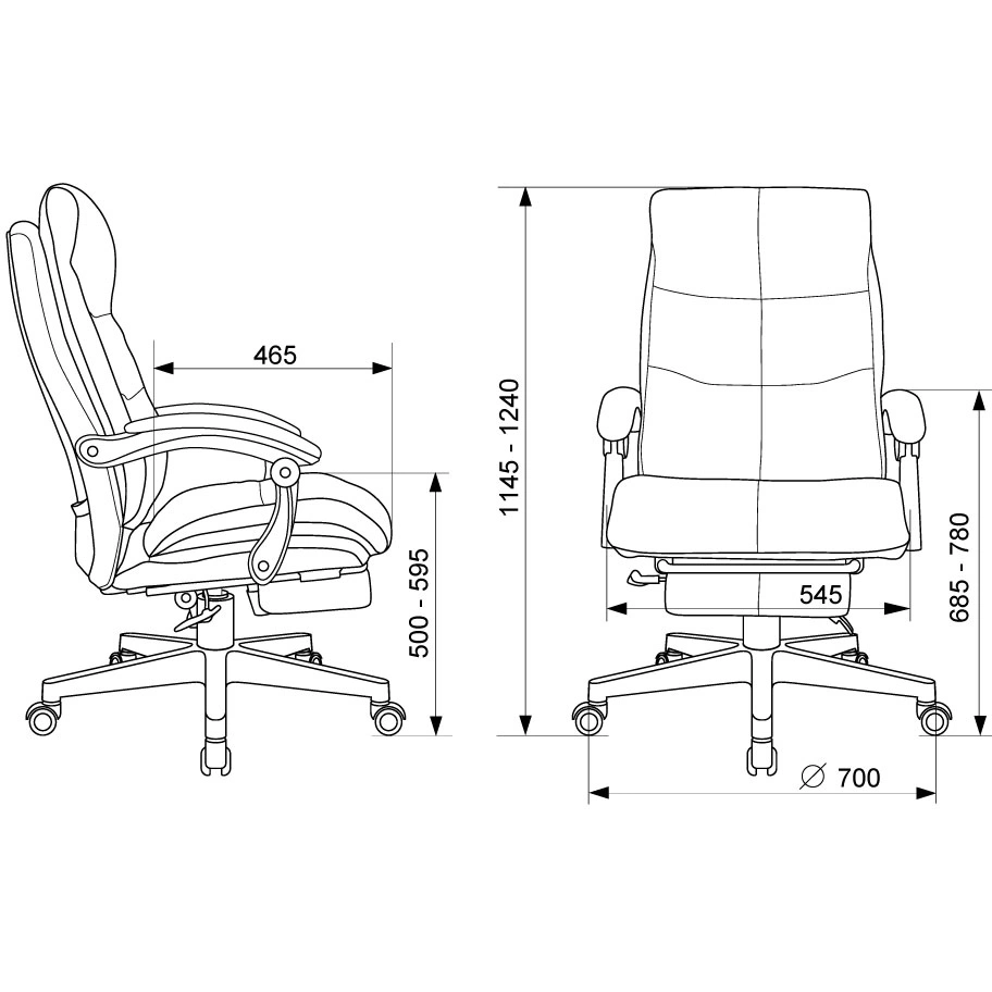 Офисное кресло Бюрократ CH-824MSG-BF Brown - CH-824MSG-BF/BR-PU - фото 18