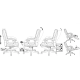 Офисное кресло Бюрократ CH-824MSG-BF Ivory (CH-824MSG-BF/IV-PU)