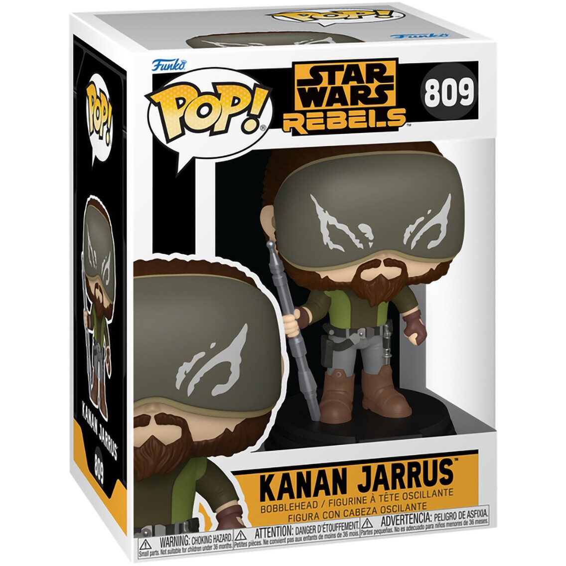 Фигурка Funko POP! Bobble Star Wars Rebels Kanan Jarrus - 84027 - фото 2