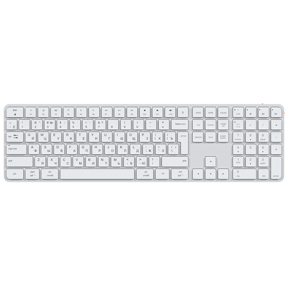 Клавиатура MeeTion K230 Silver/White