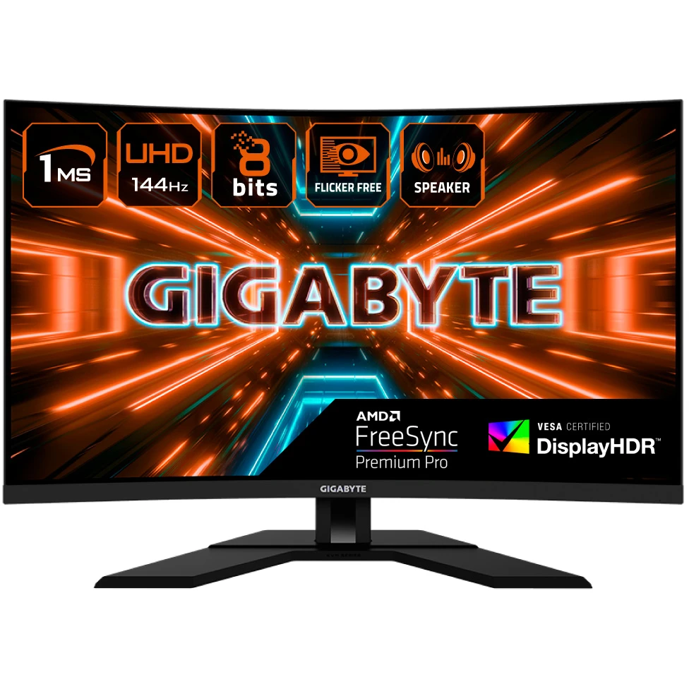 ..... Монитор Gigabyte 32" M32UC (0718) Б/У разбита матрица, без упаковки - фото 8