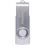 USB Flash накопитель 4Gb SmartBuy Twist White/Silver (SB004GB2TWW)