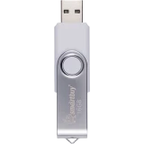 USB Flash накопитель 8Gb SmartBuy Twist White/Silver (SB008GB2TWW)