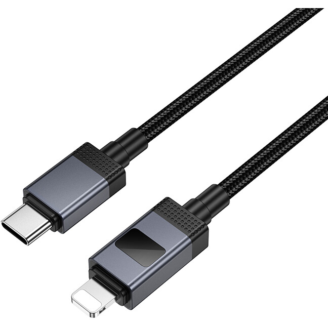Кабель USB Type-C - Lightning, 1м, HOCO X118 Black - 6942007655064