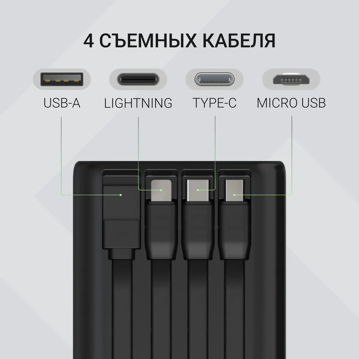 Внешний аккумулятор Digma DGPF50B Black - DGPF50B22PBK - фото 3